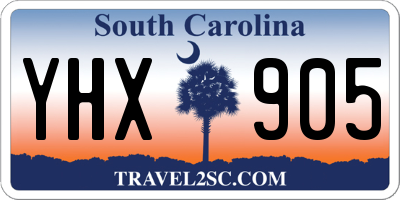 SC license plate YHX905