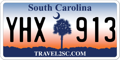 SC license plate YHX913