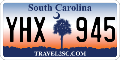 SC license plate YHX945