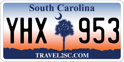 SC license plate YHX953