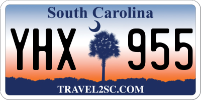 SC license plate YHX955