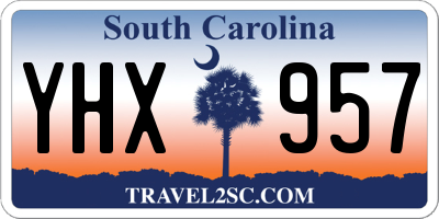 SC license plate YHX957