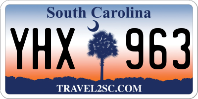 SC license plate YHX963