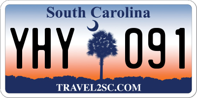 SC license plate YHY091