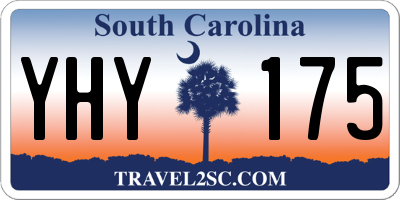 SC license plate YHY175