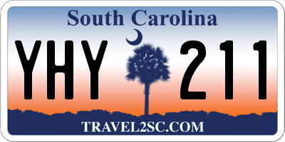 SC license plate YHY211