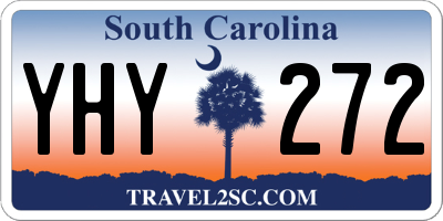 SC license plate YHY272