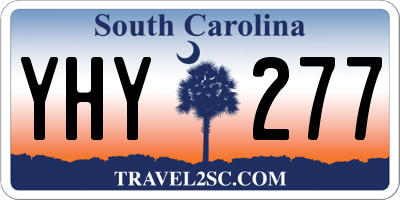 SC license plate YHY277