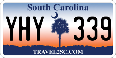 SC license plate YHY339