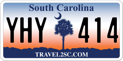 SC license plate YHY414
