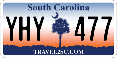 SC license plate YHY477