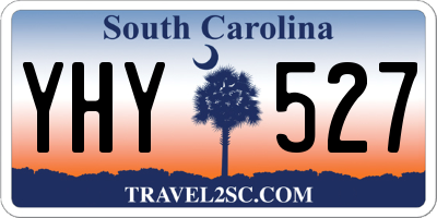 SC license plate YHY527