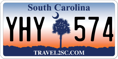 SC license plate YHY574
