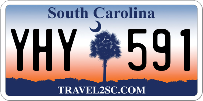 SC license plate YHY591