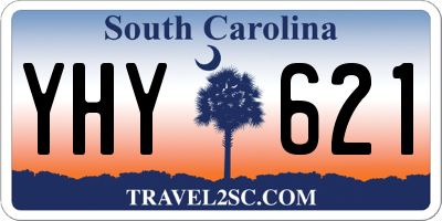 SC license plate YHY621