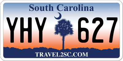 SC license plate YHY627