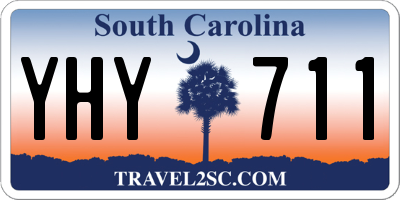 SC license plate YHY711