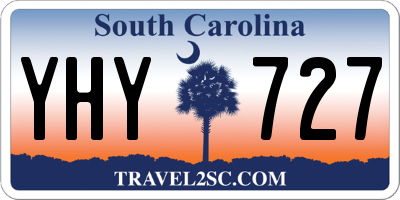 SC license plate YHY727