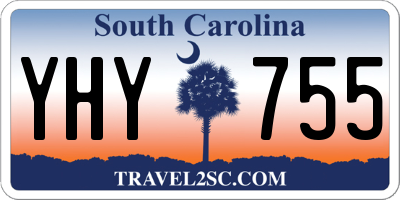 SC license plate YHY755