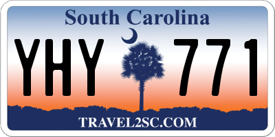 SC license plate YHY771