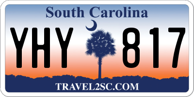 SC license plate YHY817