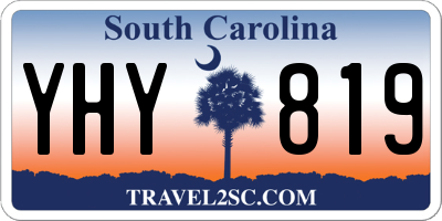 SC license plate YHY819