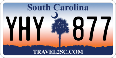 SC license plate YHY877