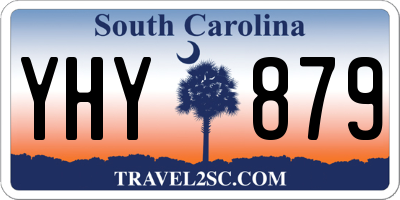 SC license plate YHY879