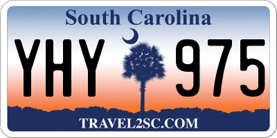 SC license plate YHY975