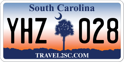 SC license plate YHZ028