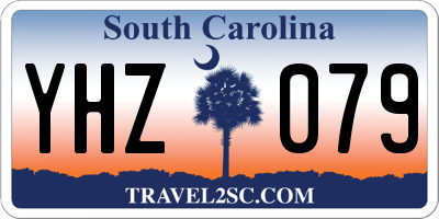 SC license plate YHZ079