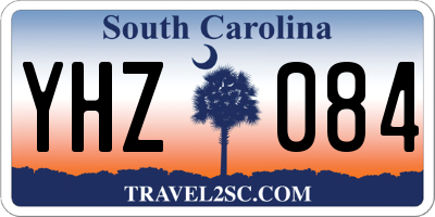 SC license plate YHZ084