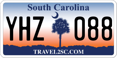SC license plate YHZ088