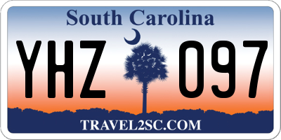 SC license plate YHZ097