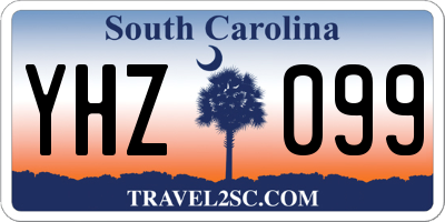 SC license plate YHZ099