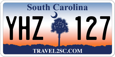 SC license plate YHZ127