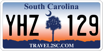 SC license plate YHZ129