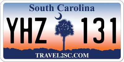 SC license plate YHZ131