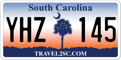 SC license plate YHZ145