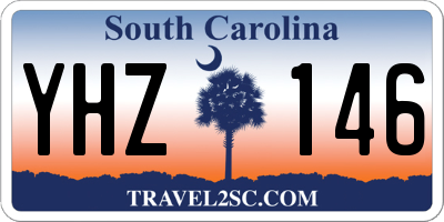 SC license plate YHZ146