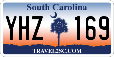 SC license plate YHZ169