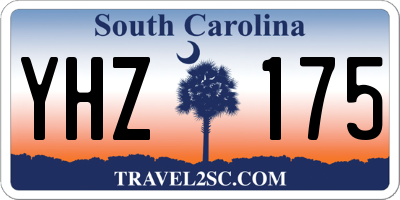 SC license plate YHZ175