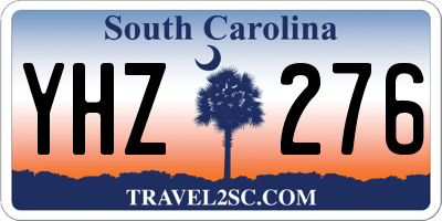 SC license plate YHZ276