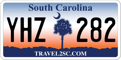 SC license plate YHZ282