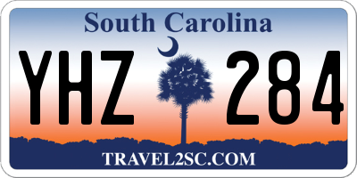 SC license plate YHZ284