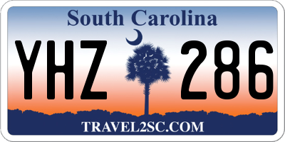 SC license plate YHZ286