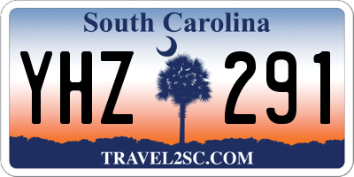 SC license plate YHZ291