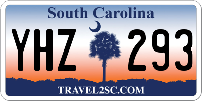 SC license plate YHZ293