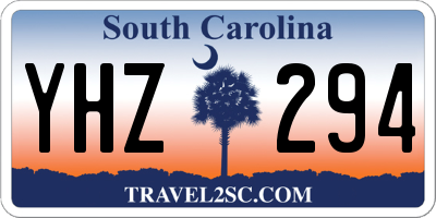 SC license plate YHZ294