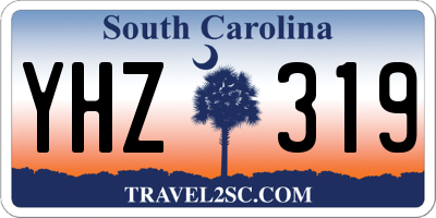 SC license plate YHZ319